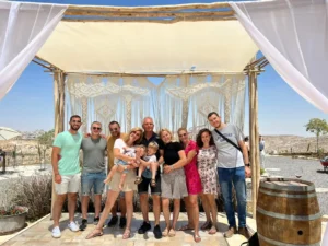 משפחת פרידמן בבילוי משפחתי ביקב פסגות